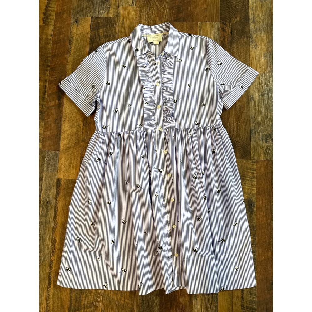 Striped Blue and White Dress